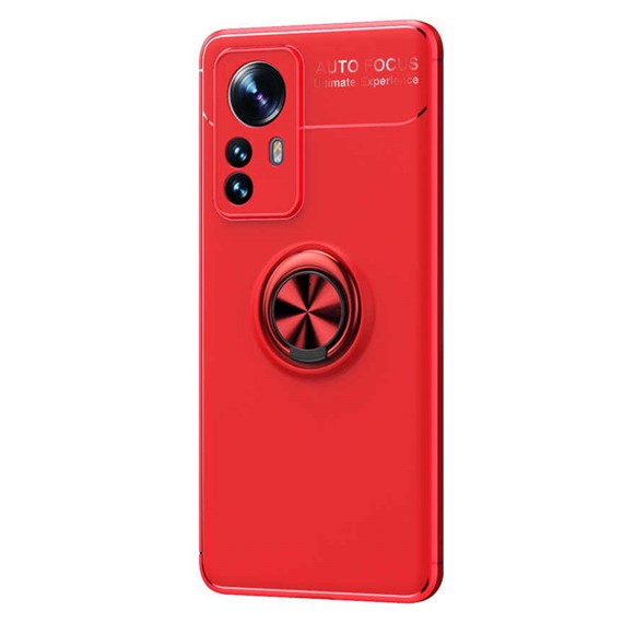 CaseUp Xiaomi Mi 12 Pro Kılıf Finger Ring Holder Kırmızı 2